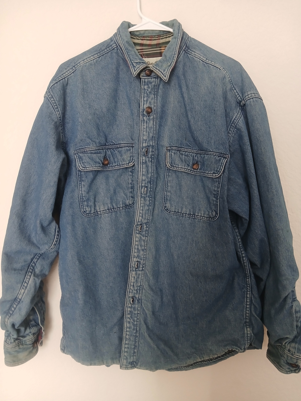 Eddie Bauer Light Blue Denim Shirt Jacket